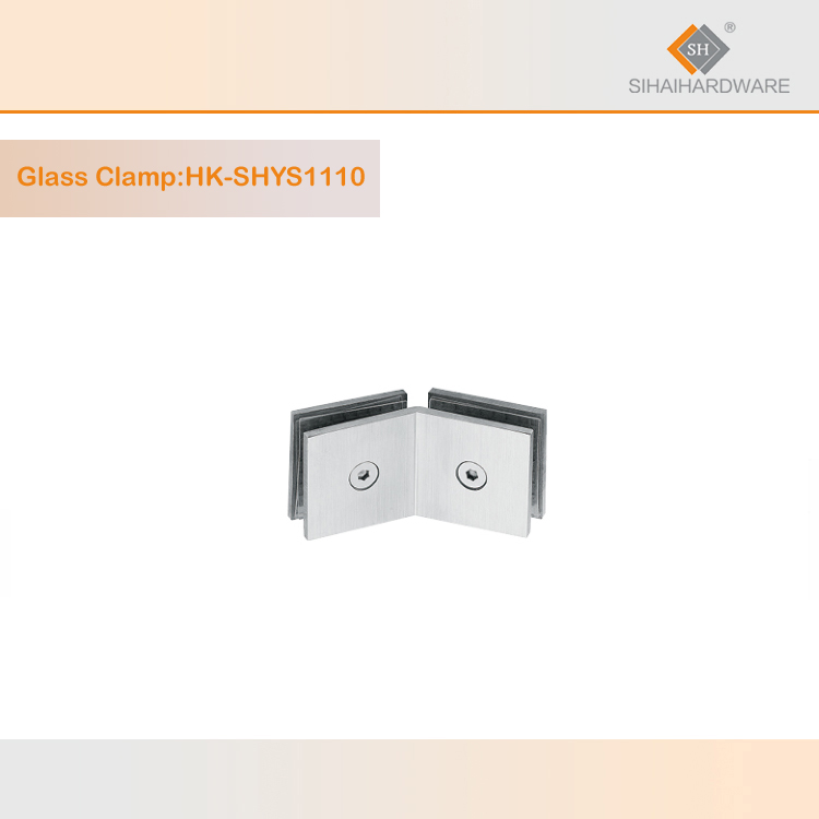 Abrazadera de clip de vidrio de 135 grados