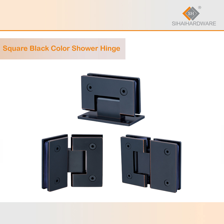 Spray Painted Black Color SS Shower Hinge