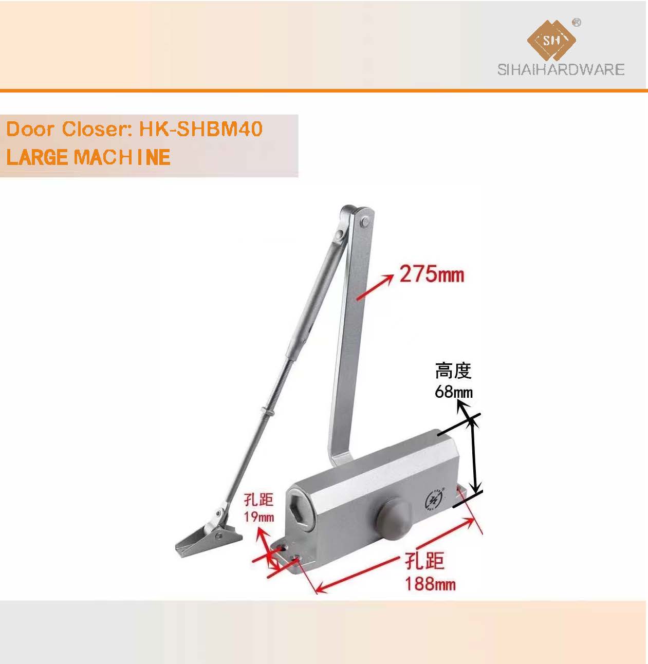 Supply Hydraulic Automatic Door Closer Wholesale Factory HONGKONG