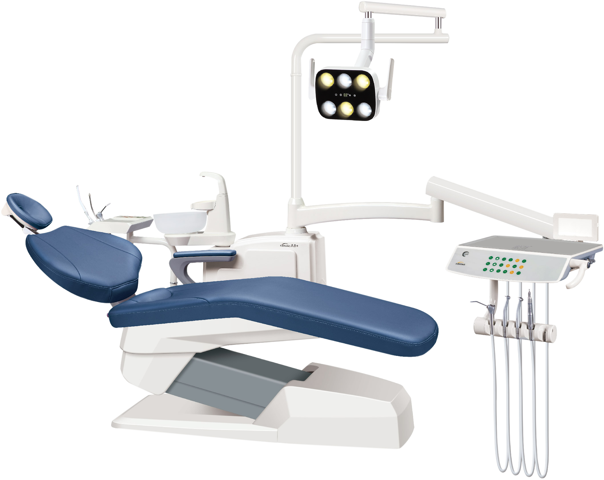 Dentaleinheiten mit abnehmbarem Sitz und gepolsterter Einzelarmlehne für Behandlungsstühle