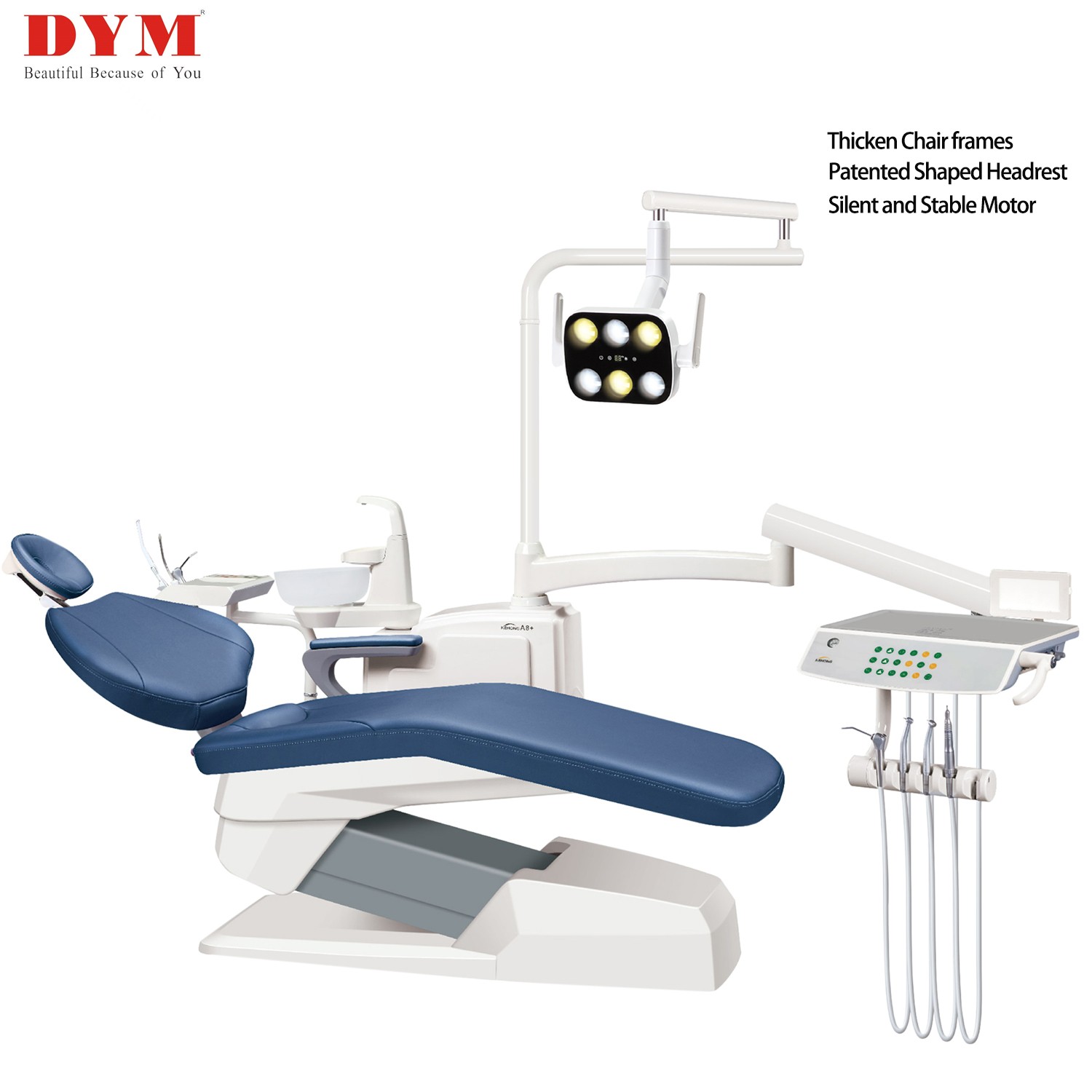 Luxurious Removable Seat Cushioned Dental Chair with Italian Style ...