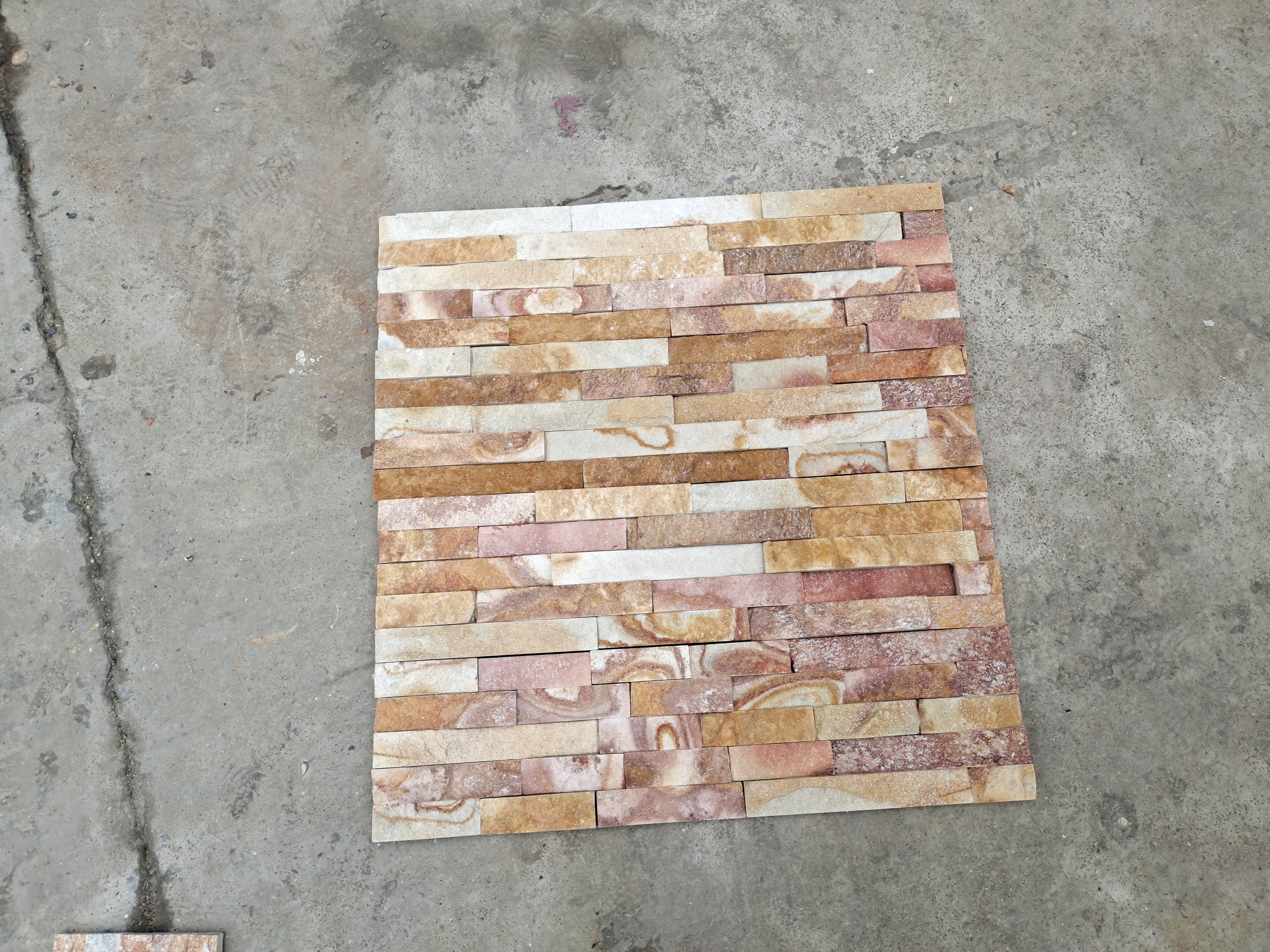 Interlocking Stacked Stone Walling Slates Panels