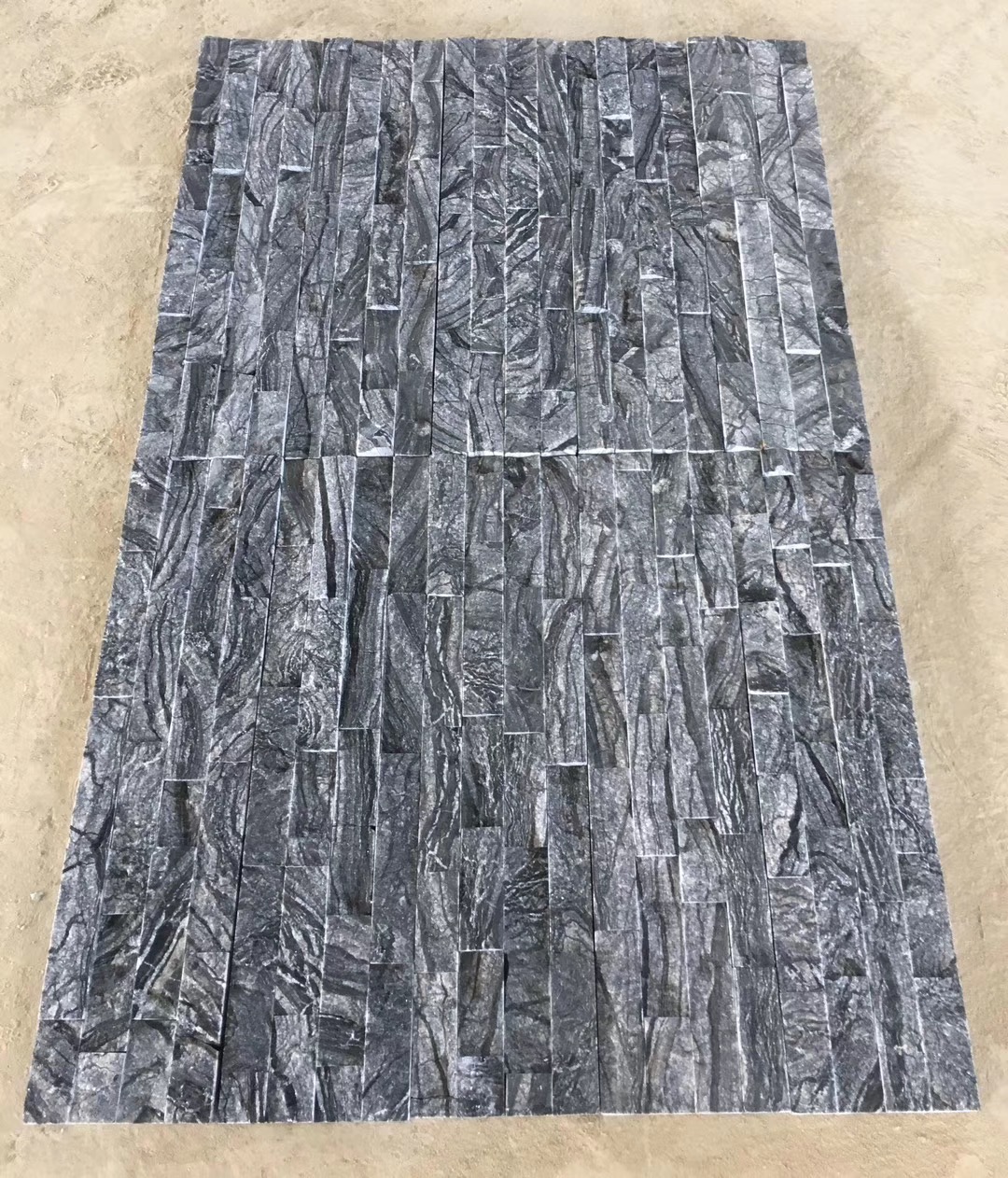 Natural Surface Tile Stackes Cement Stone Veneer Cladding Stone Interior Fire Place Wall Tiles