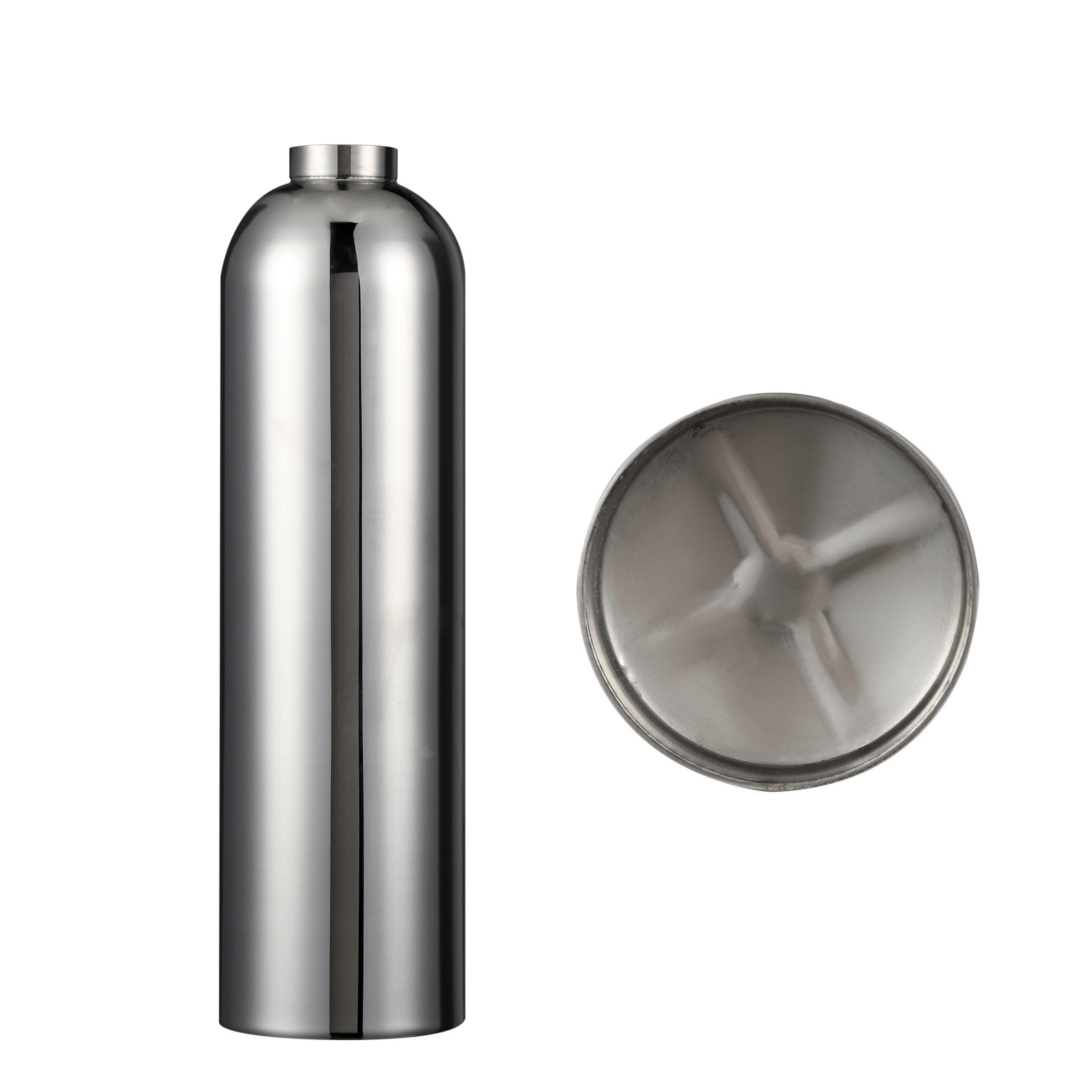 Stainless steel fire extinguisher bottle