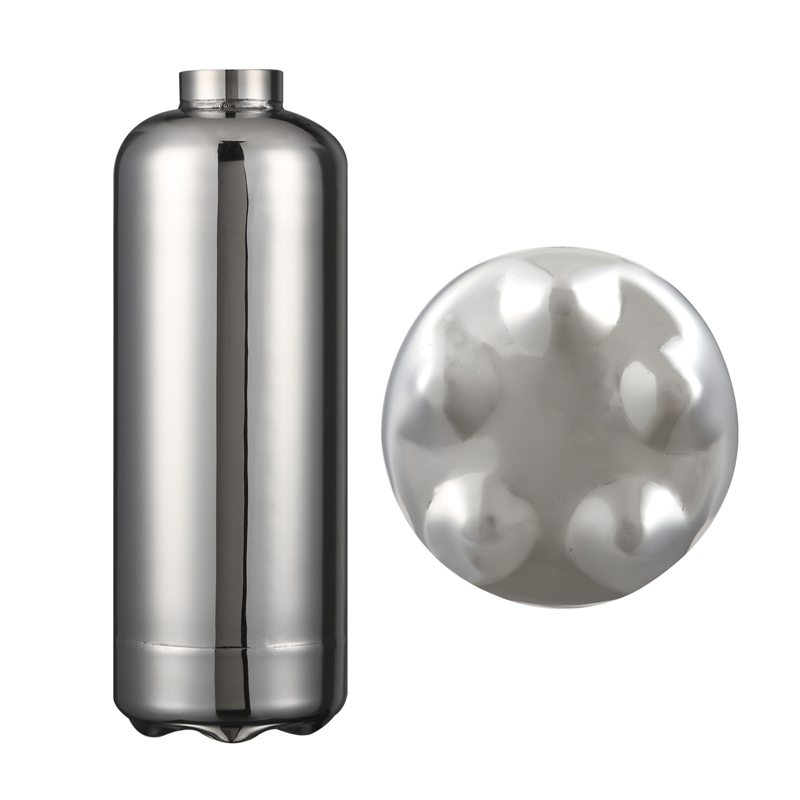 1KG CE Approval Portable Polished Stainless Steel Empty Extinguisher Cylinder