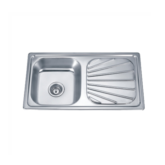 SS304 Drainboard Sink with Brushed Finish