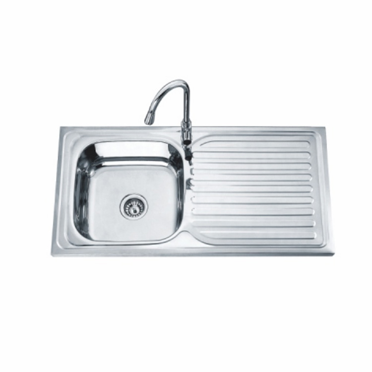 SS201 Stainless Steel Topmount Drainboard Sink
