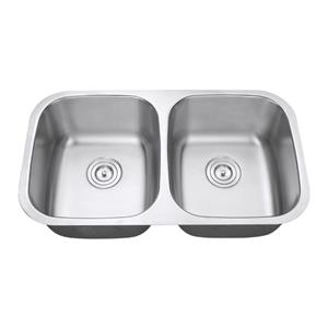 Kitchen Double Bowls Sink Hole Taps