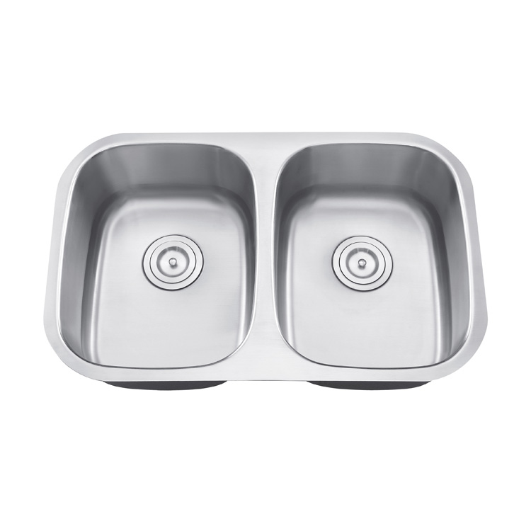 Undermount Equal Double Bowls Stainless Steel Kitchen Sink