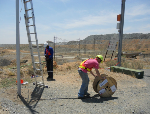 Mining area 4G signal coverage project in South Africa——On site engineering