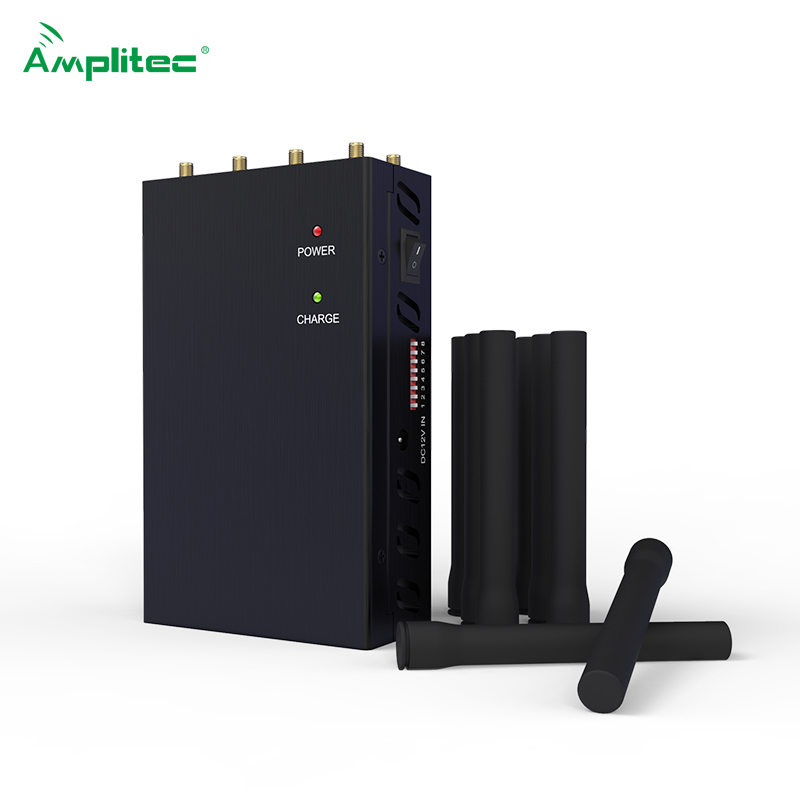 What is the shielding range of the cell phone signal jammer?