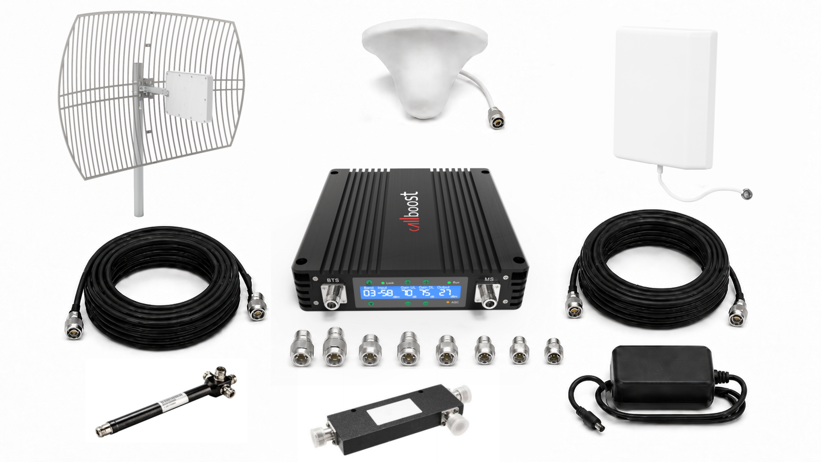 mobile signal booster for buildings