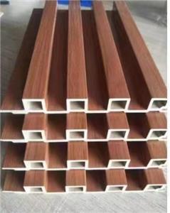 Wooden Grain PVC WPC Fluted Wall Panels For Decoration