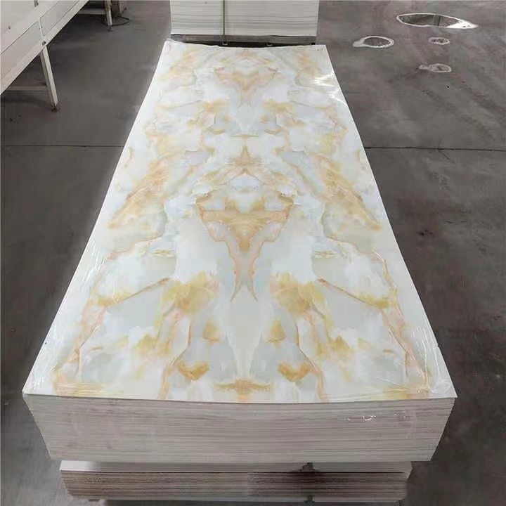 Decoration Uv Coated Pvc Marble Sheet