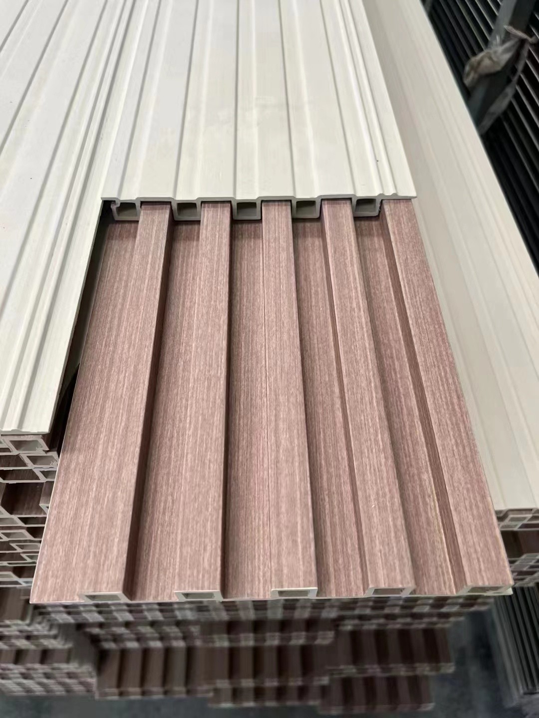 Customization Hotel Background Decorate WPC PVC Composite Ceiling Cladding Fluted Wall Panel Manufacturers, Customization Hotel Background Decorate WPC PVC Composite Ceiling Cladding Fluted Wall Panel Factory, Supply Customization Hotel Background Decorate WPC PVC Composite Ceiling Cladding Fluted Wall Panel