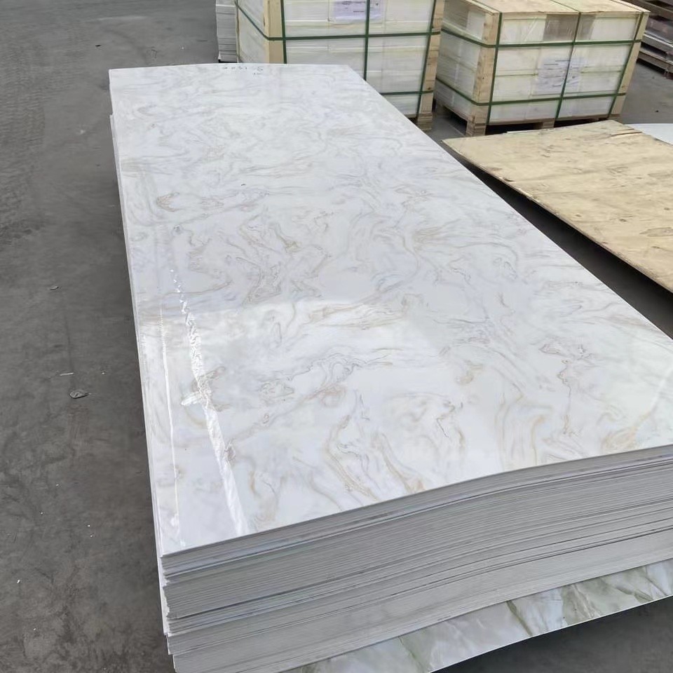 High Glossy Uv Pvc marble Sheets