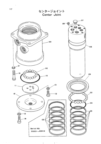 excavator hydraulic swivel joint