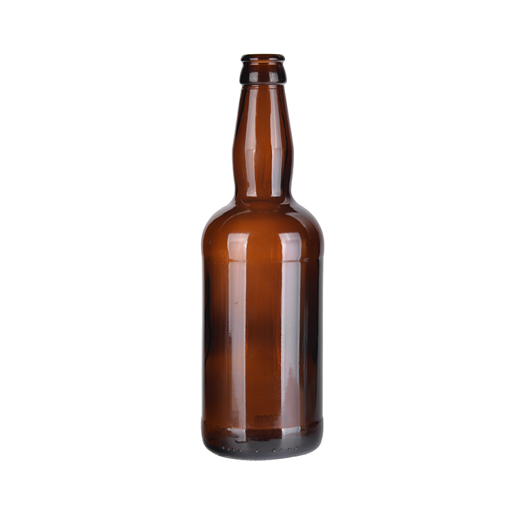 500ml Amber Beer Bottle Crown Cap Glass Beer Bottle