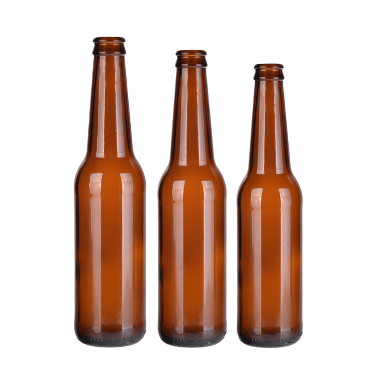 330ml Amber Beer Glass Bottle With Crown Cap