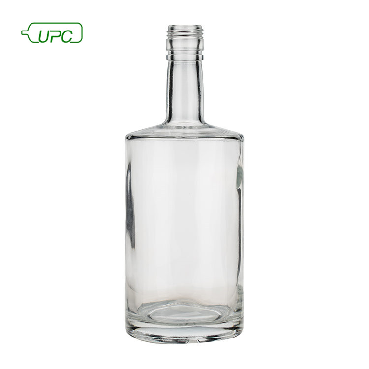 Transparent 750ml Glass Bottle For Whisky