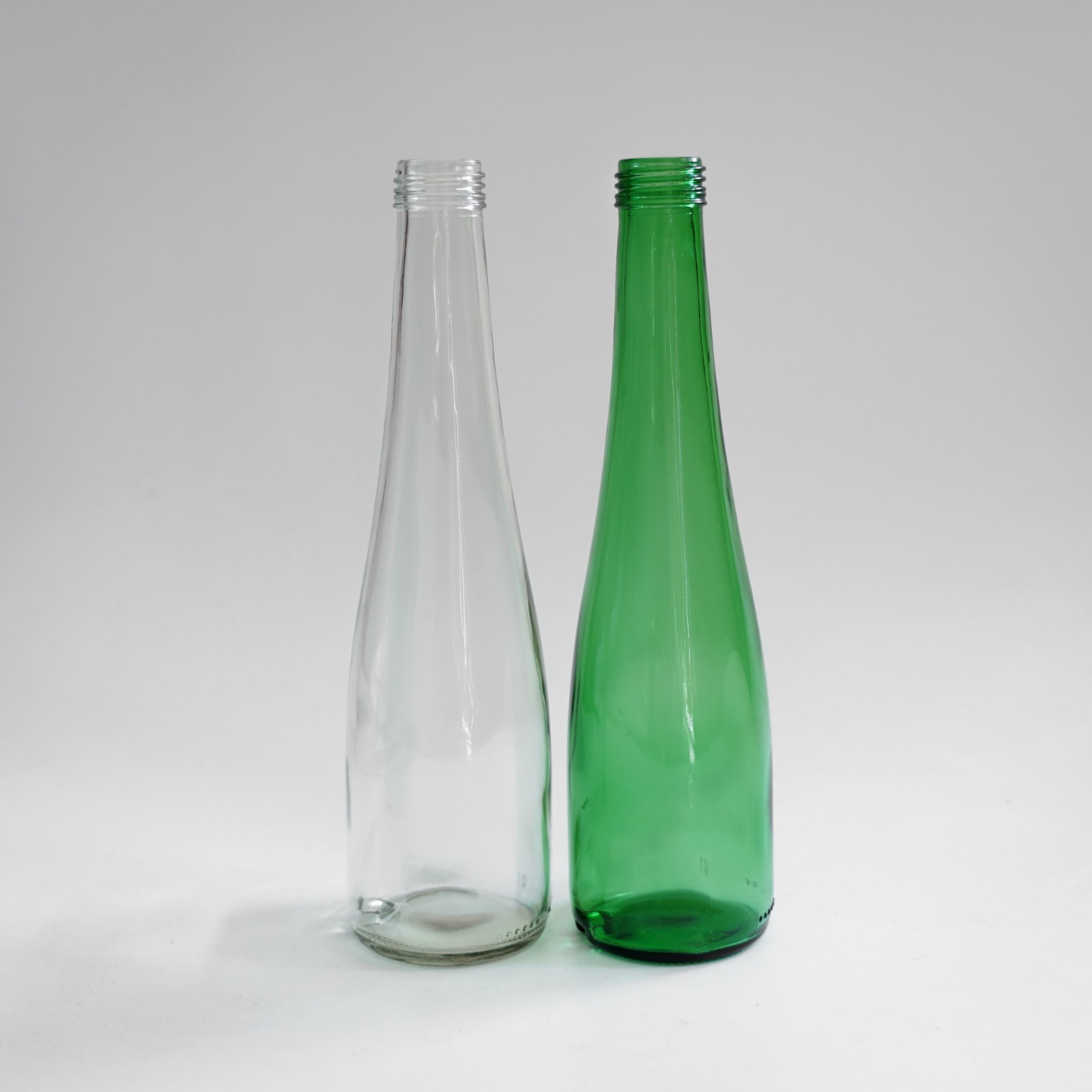 Supply Factory wholesale 350ml clear drink glass bottle green soda ...