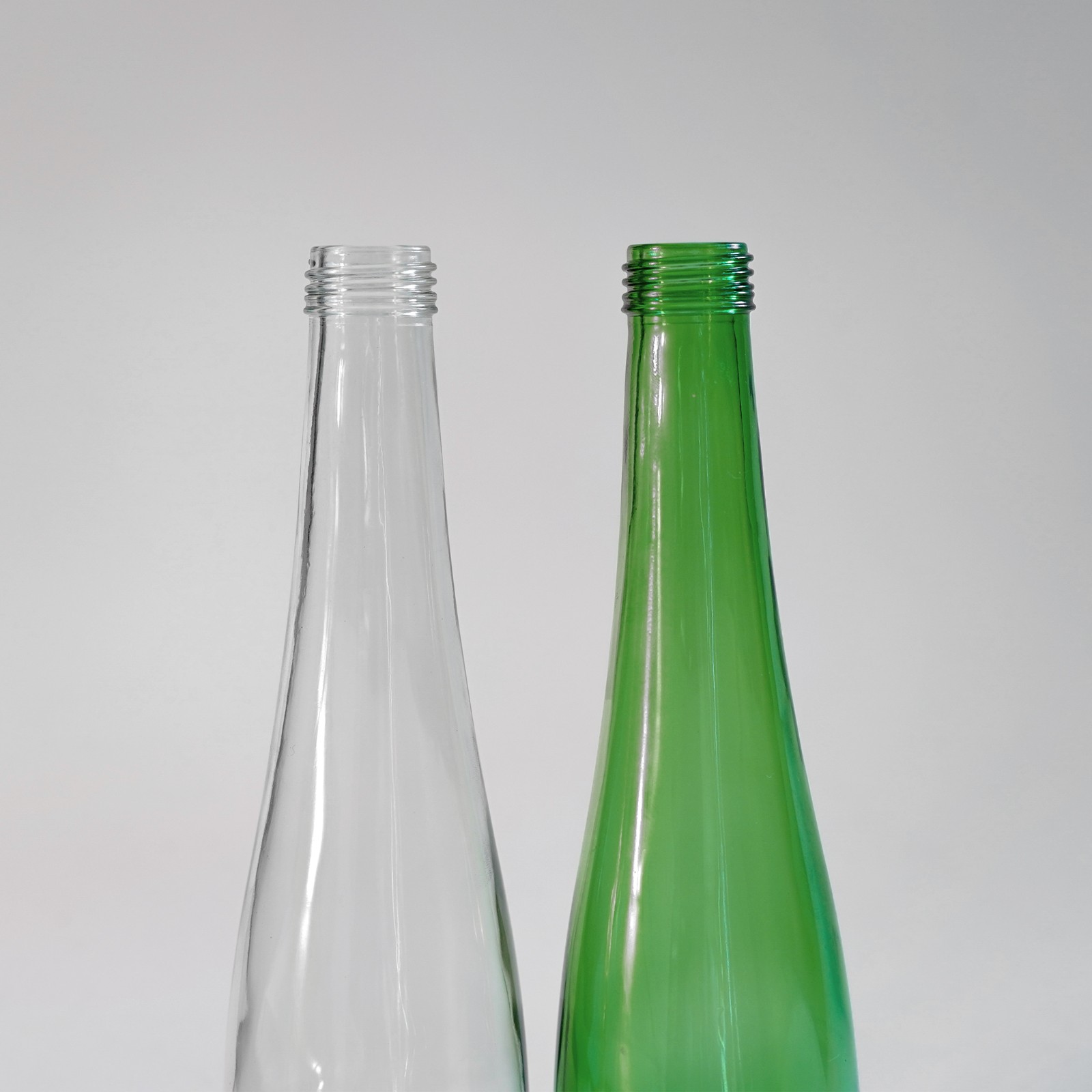 Supply Factory wholesale 350ml clear drink glass bottle green soda