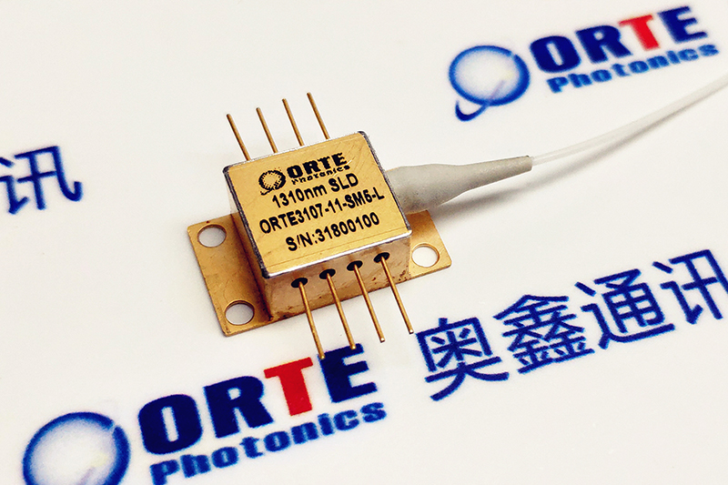 ORTE 1310nm SLED Assemblyr with Excellent Reliability Glass Solder Fixing Fiber