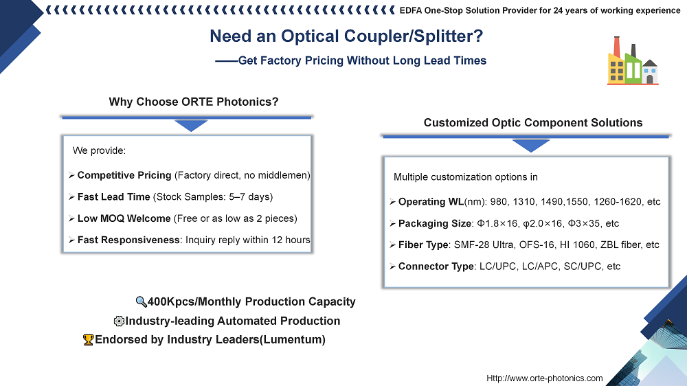 EDFA One-Stop Solution Provider