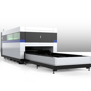 Full Cover Fiber Laser Cutting Machine With Dual Bed