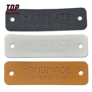 Custom Embossed Pu Leather Patches And Labels For Handbags