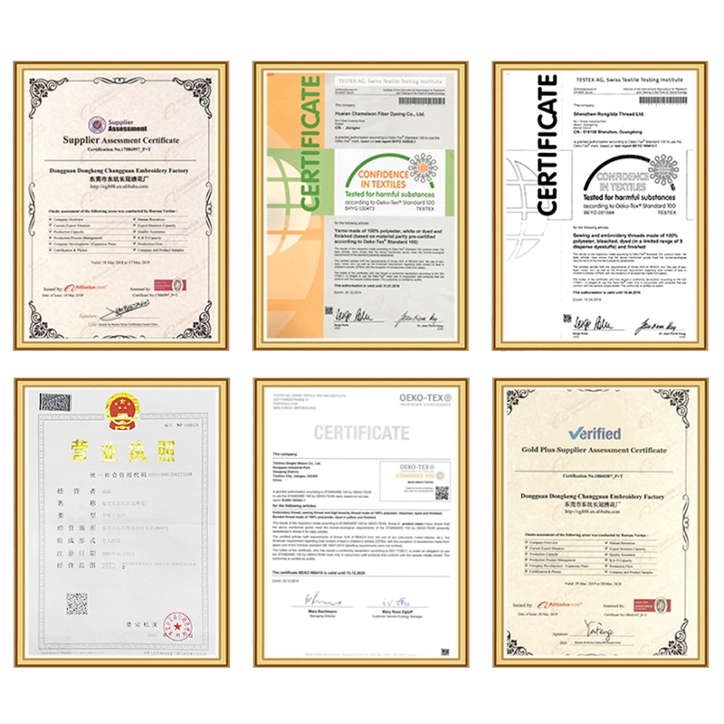 OEKO-TEX certificates