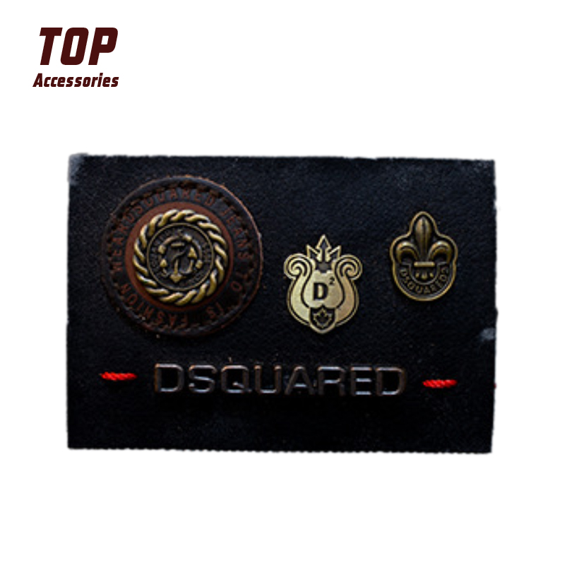 Brand Logo Jeans Leather Repair Patches