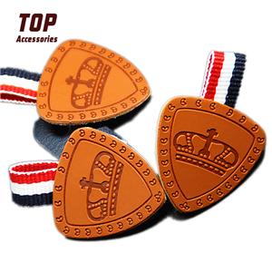 Adhesive Round Faux Leather Patches And Labels