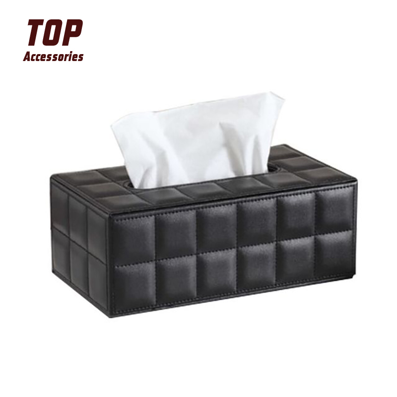 Rectangle Car Leather Tissue Boxes Holders