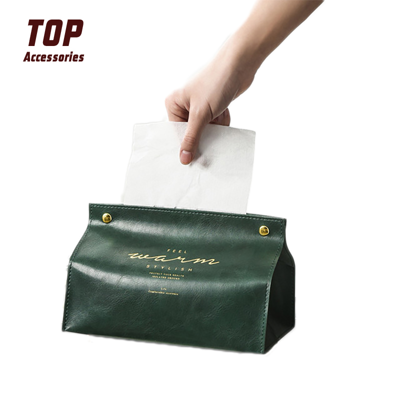 Leather Tissue Boxes For Car And Hotel