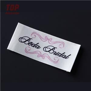 Iron On Custom Damask Woven Labels For Clothing