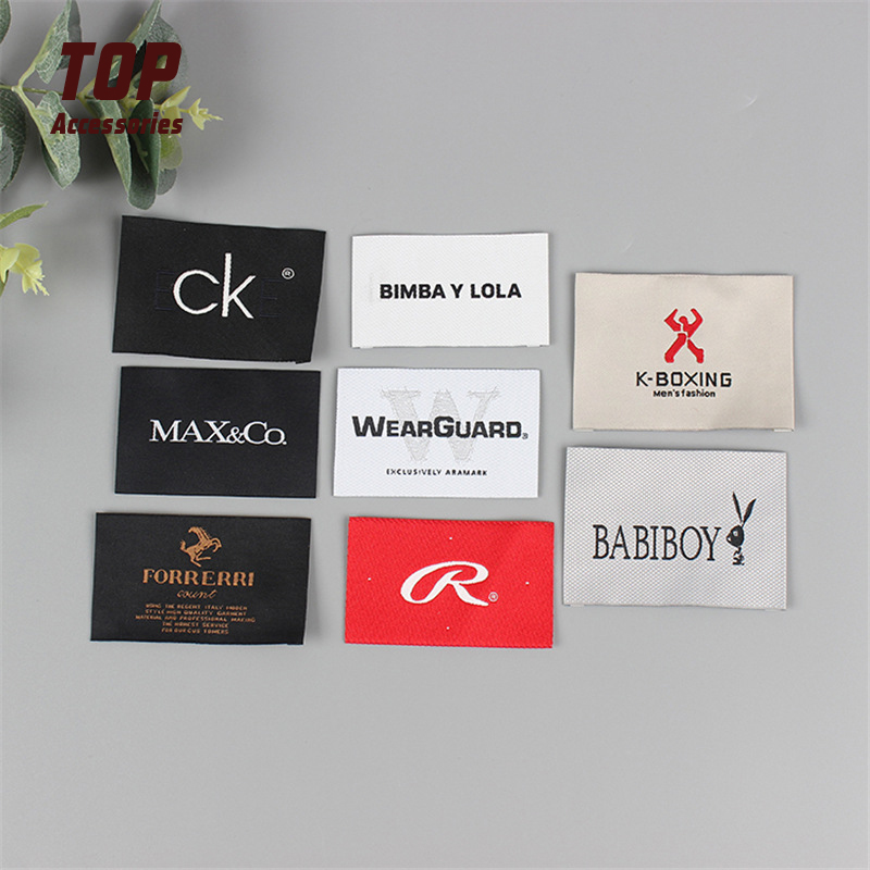 Custom Metal Woven Clothing Labels Neck Labels Tags