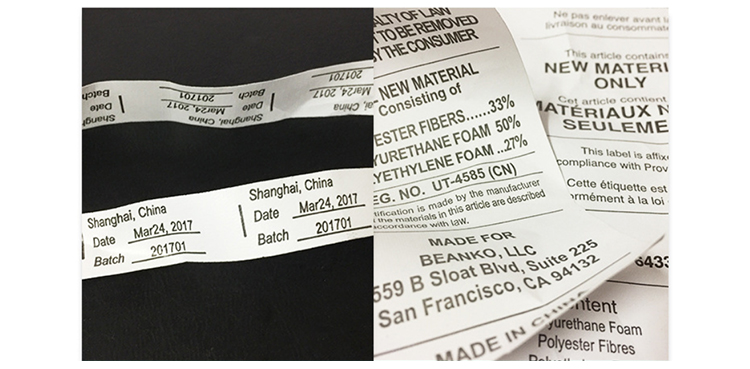 woven neck labels tags
