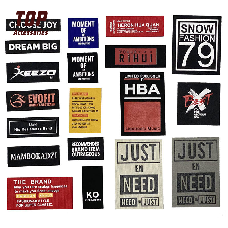 Customized Satin Woven Clothing Labels