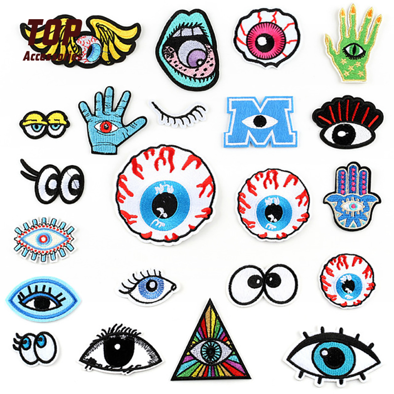 Iron On Evil Eye Hat Embroidery Patches For Women