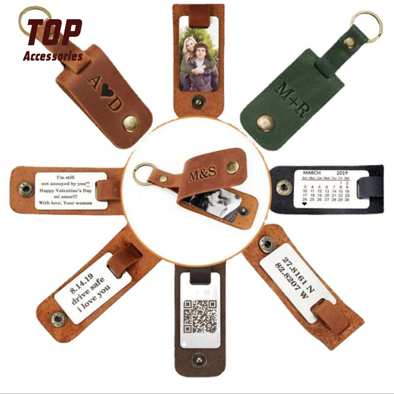 Leather Keychains With Photo