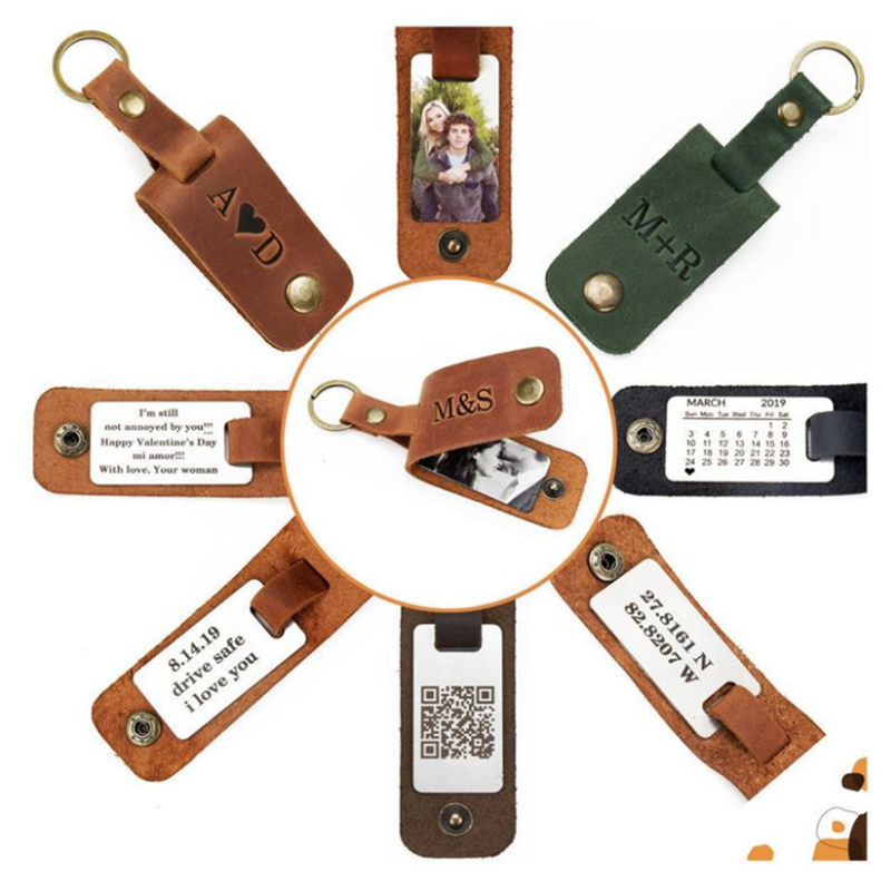 Leather Keychains With Photo