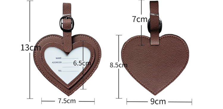 leather luggage tags