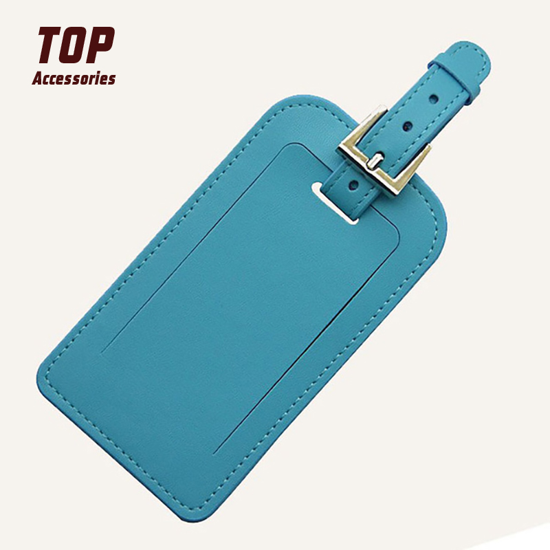 Custom Logo Genuine Leather Passport Luggage Tags