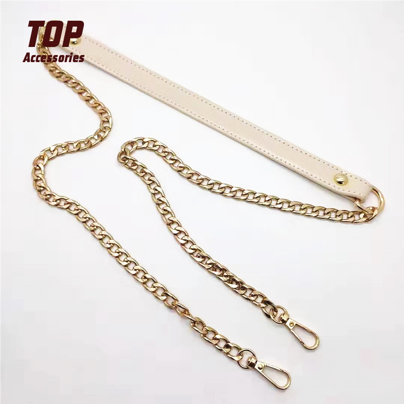 Bag Straps Accessories Leather Metal Chains For Purse