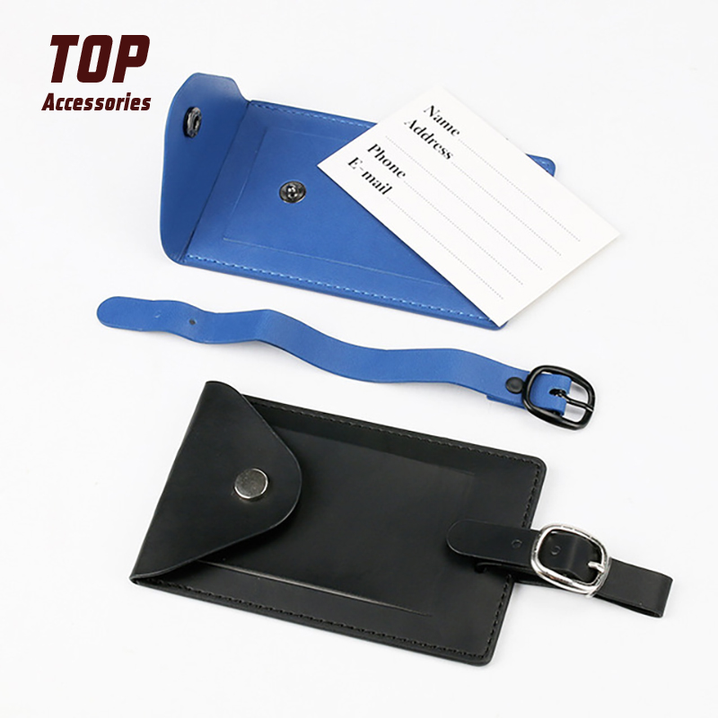 Personalized Eco Friendly Pu Leather Plain Luggage Tags
