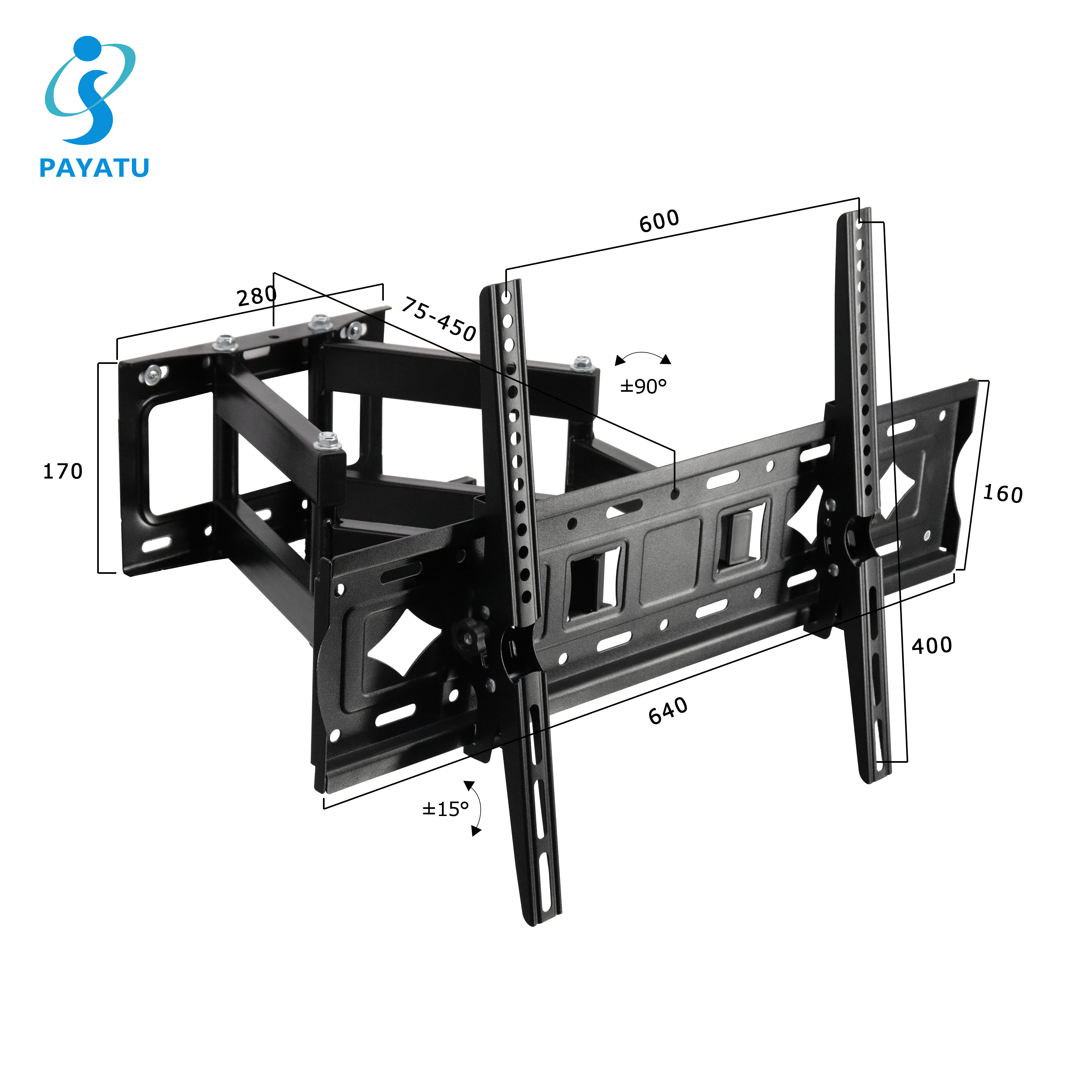 Double Arms Full Motion Mount For 32