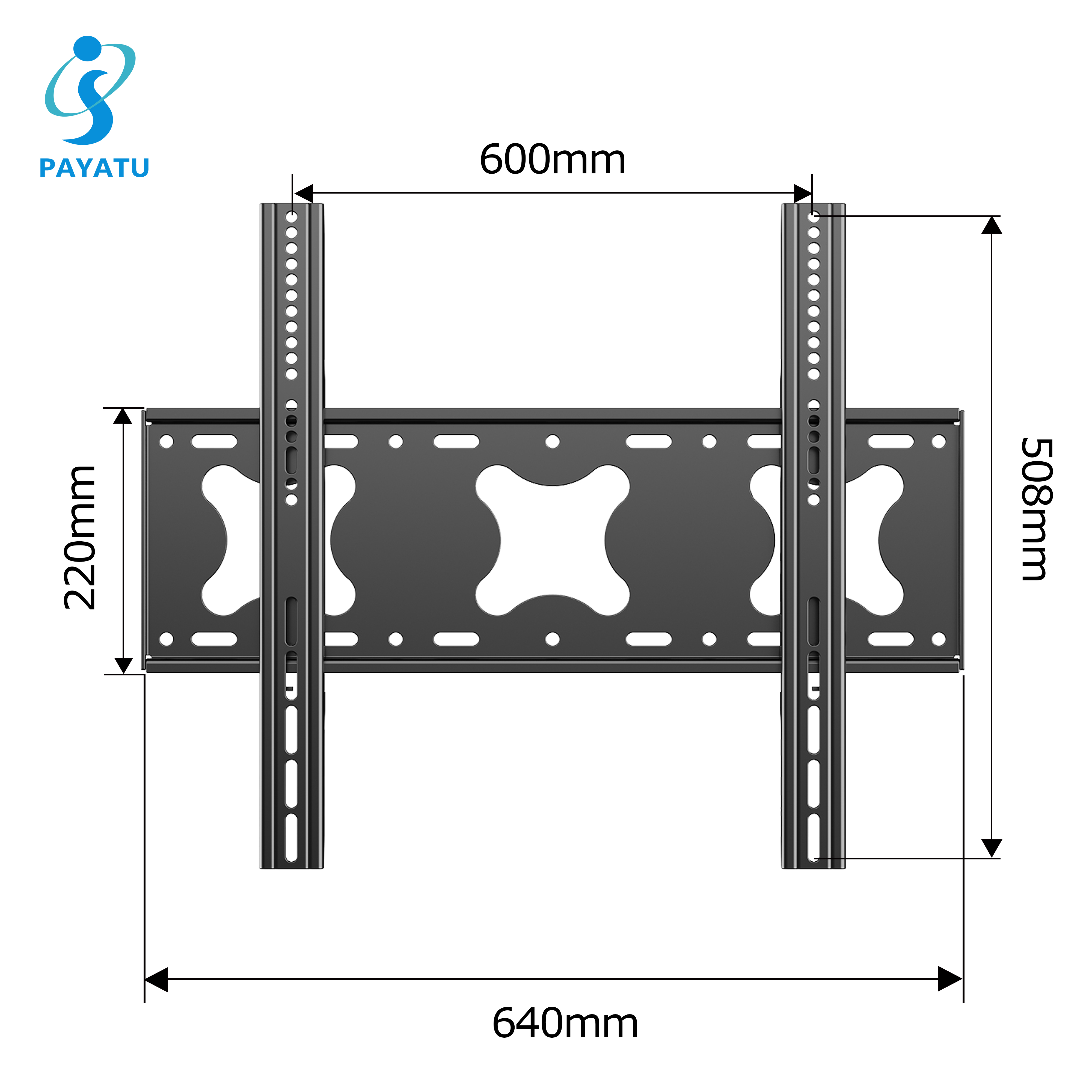 Heavy Duty Universal TV Mount For 65 Inch TV