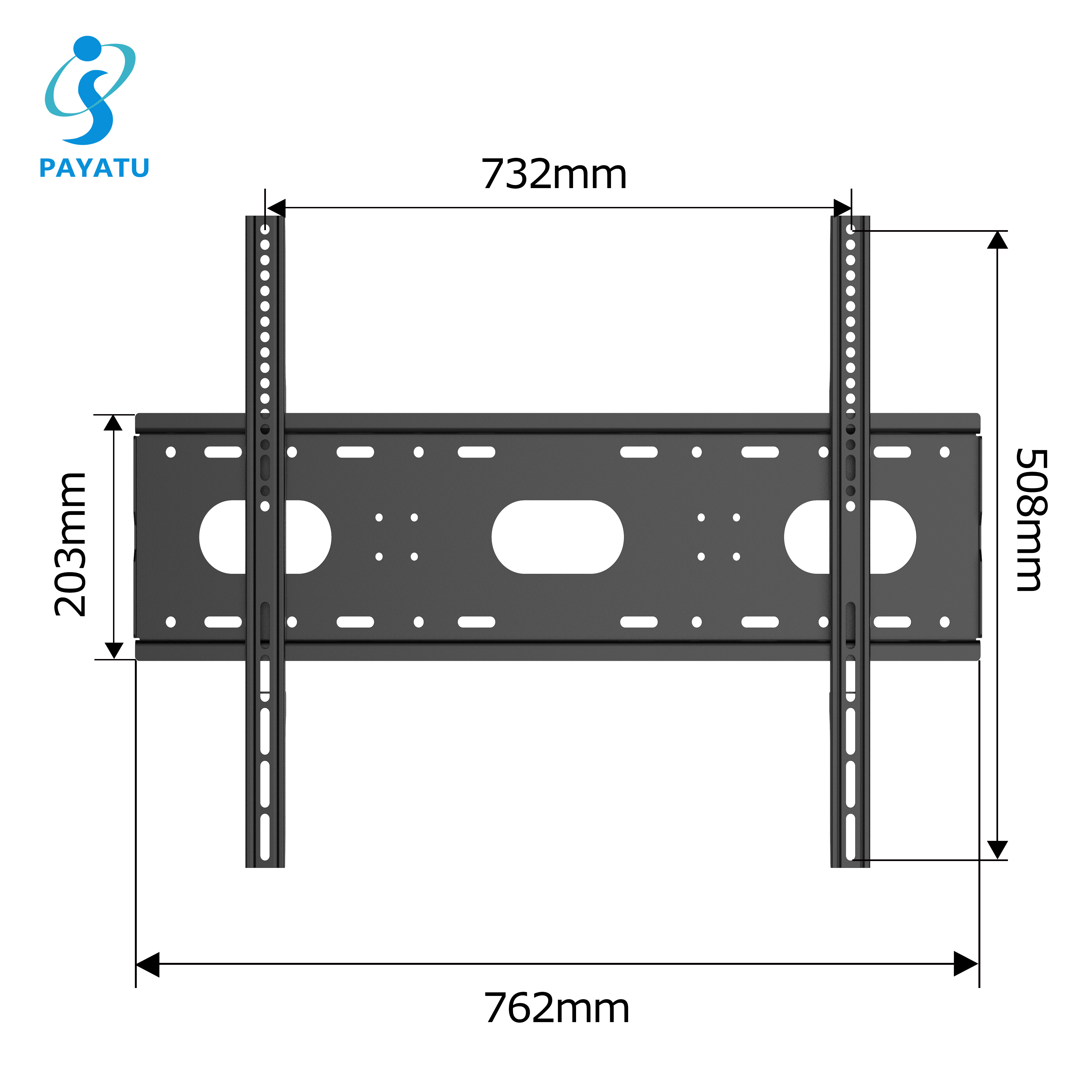 100kgs Capacity 85 Inch TV Wall Mount Flat Screen Wall Mount