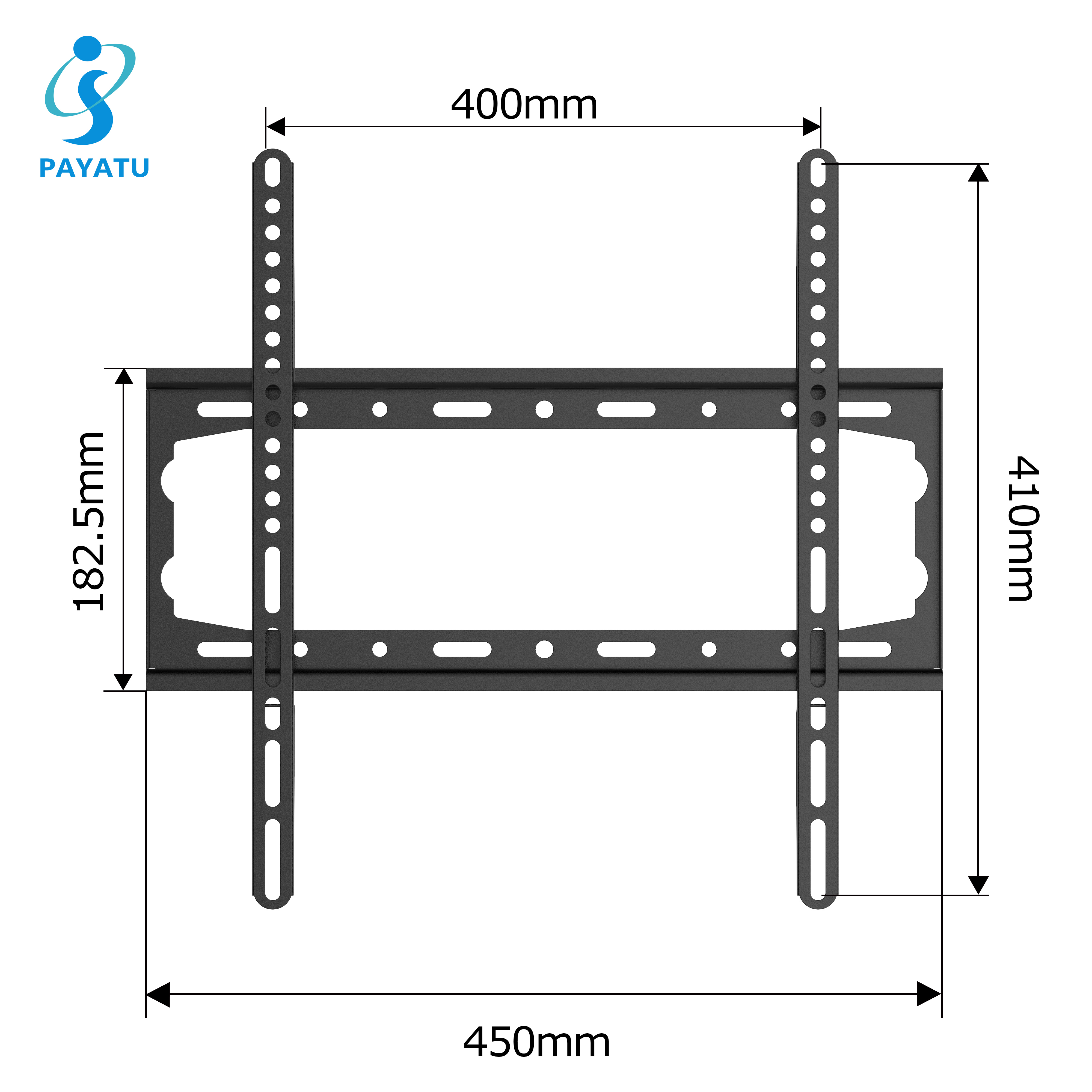 Classic Fixed 55 Inch TV Bracket Slim TV Wall Mount